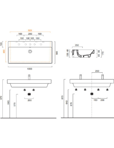 Catalano izlietne Zero 110ZP00