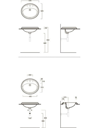Simas izlietne Arcade AR859