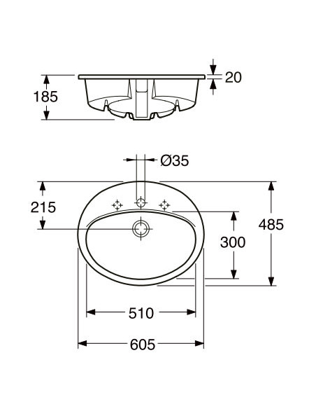 Gustavsberg izlietne Basic 7G286001