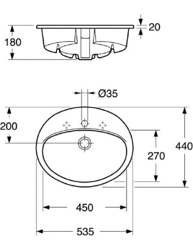 Gustavsberg izlietne Basic 7G285301