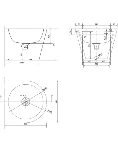 Nofer izlietne roku mazgāšanai 13036.C.S