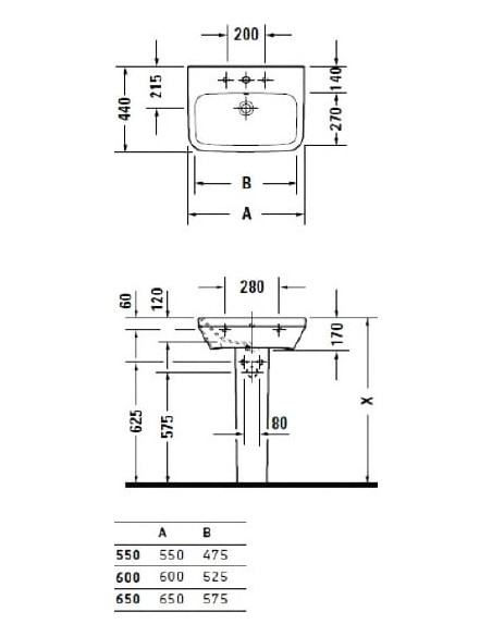 Duravit izlietne DuraStyle 2319550000 - 8 Duravit izlietne DuraStyle 2319550000 - 8