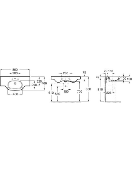 Roca izlietne Meridian 32724D000