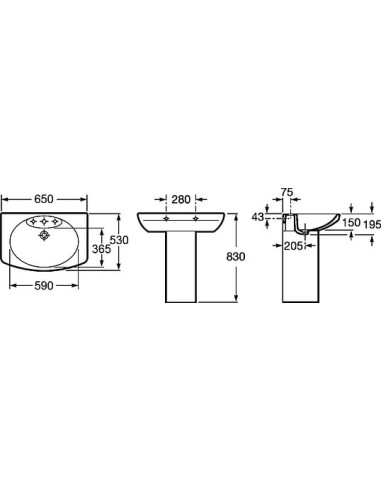 Roca izlietne Dama Senso 327511000