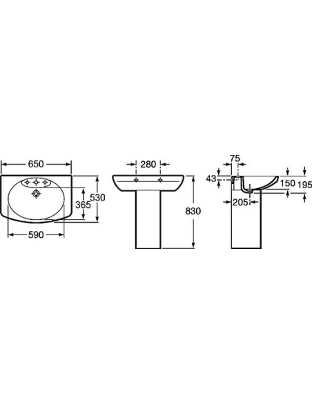 Roca izlietne Dama Senso 327511000