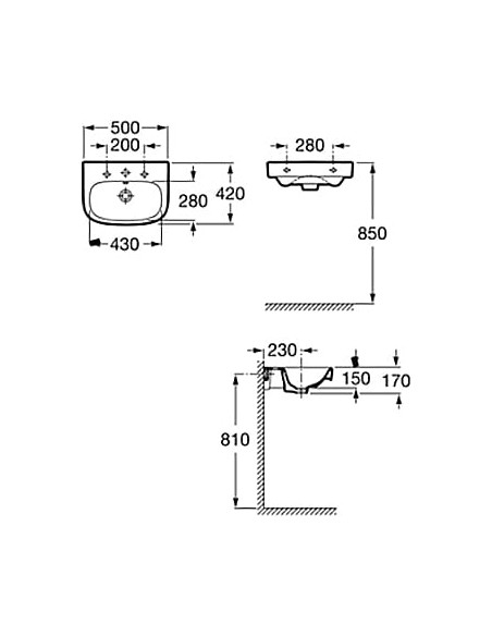 Roca izlietne Debba 50x42