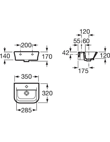 Roca izlietne roku mazgāšanai Gap 327479000