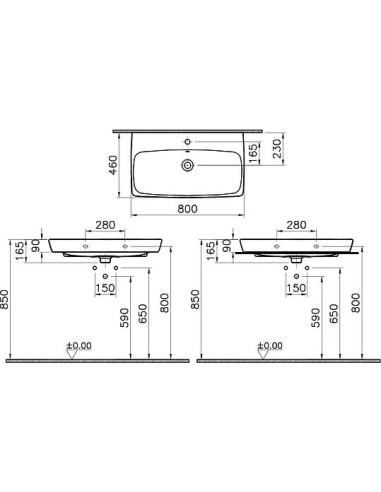 VitrA izlietne Metropole 5663B003-0001 - 7