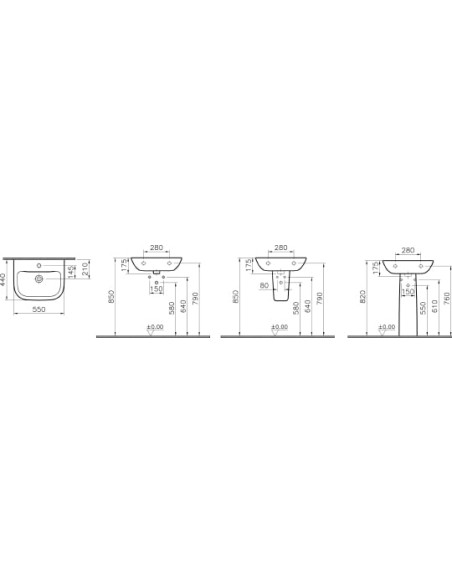 VitrA izlietne S20 5502B003 - 9