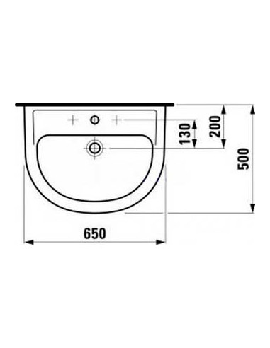 Laufen izlietne Pro 8.1095.3.000.104.1 - 9