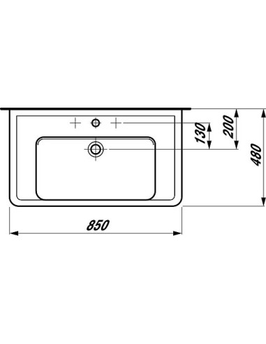 Laufen izlietne Pro 8.1395.6.000.104.1 - 6