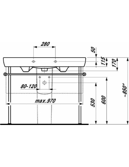 Laufen izlietne Pro 8.1395.8.000.104.1 - 7 Laufen izlietne Pro 8.1395.8.000.104.1 - 7