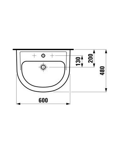 Laufen izlietne Pro 8.1095.2.000.104.1 - 8