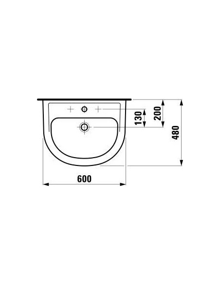 Laufen izlietne Pro 8.1095.2.000.104.1 - 8