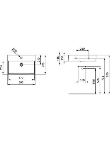 Ideal Standard izlietne Strada K077801