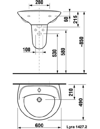 Jika izlietne Lyra 60 1427.2 - 9