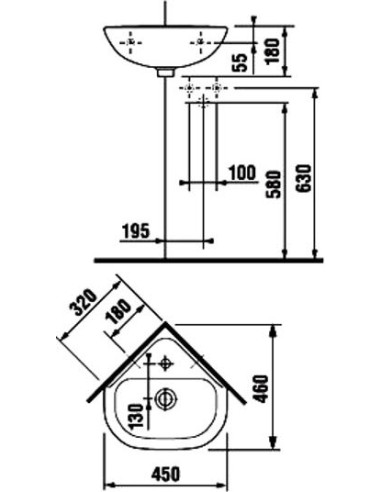 Jika izlietne roku mazgāšanai Olymp 45 1661.2 - 5
