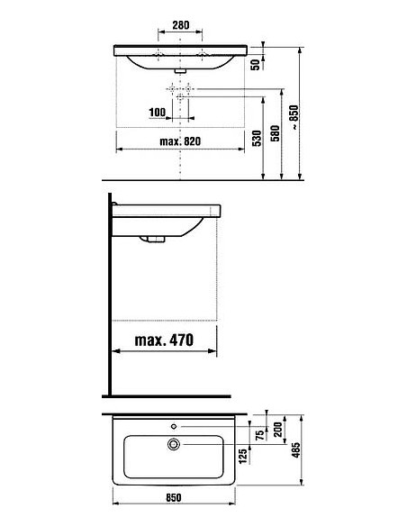 Jika izlietne Cubito 85 1042.6 - 15