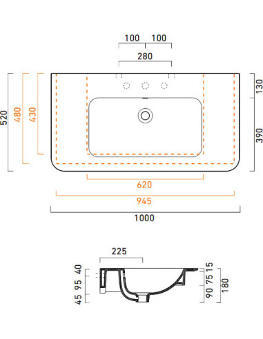 Catalano izlietne Green Up 100