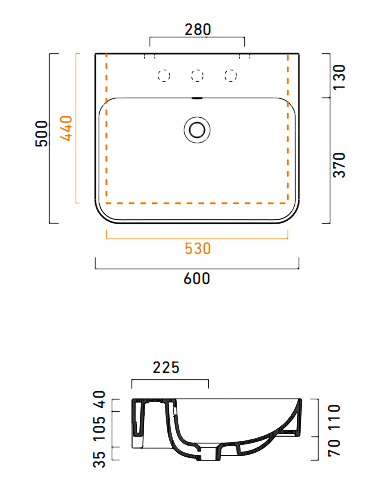 Catalano izlietne Green 60
