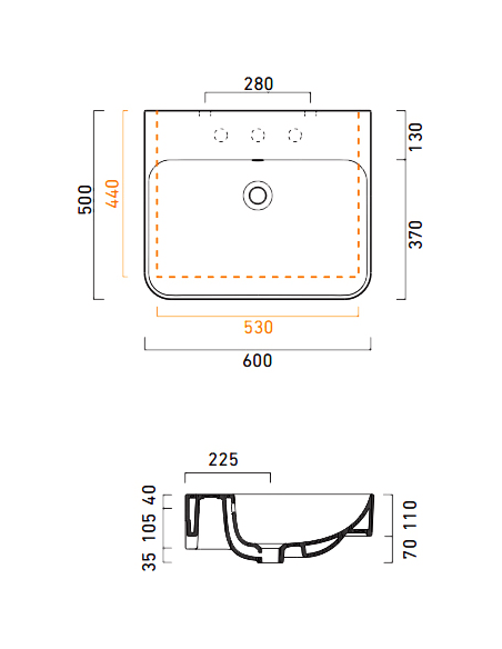 Catalano izlietne Green 60