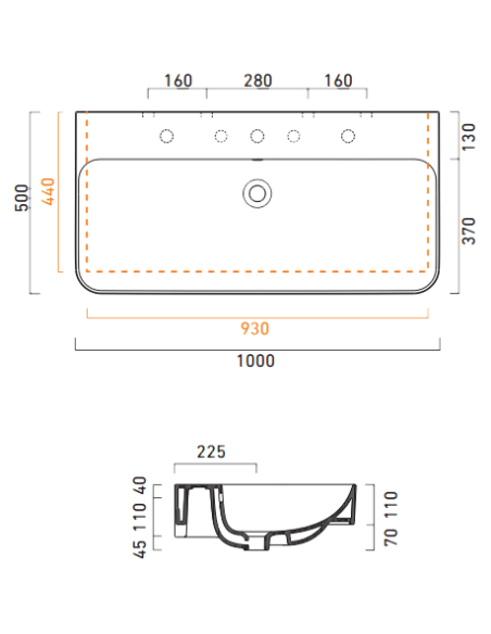 Catalano izlietne Green 100