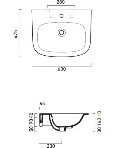 Catalano izlietne Green One 60