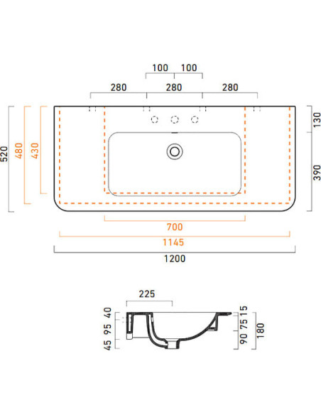 Catalano izlietne Green Up 120