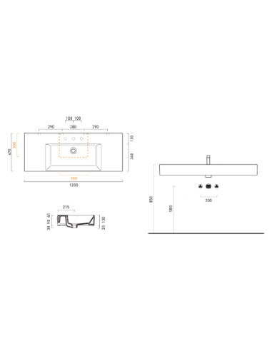 Catalano izlietne Premium Up 120