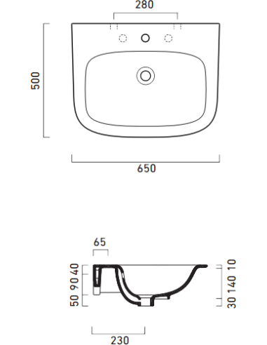 Catalano izlietne Green One 65