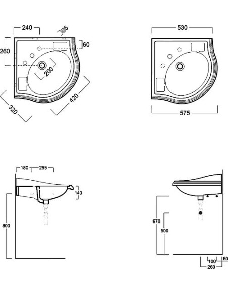 Simas izlietne Arcade AR884