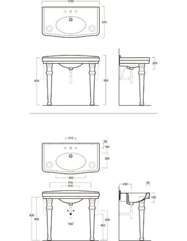 Simas izlietne Londra LO934