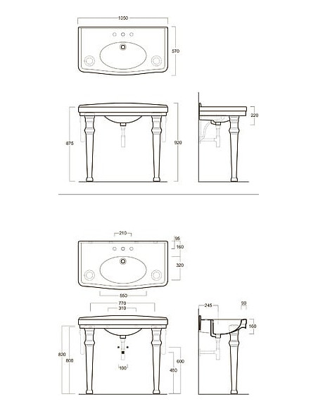 Simas izlietne Londra LO934
