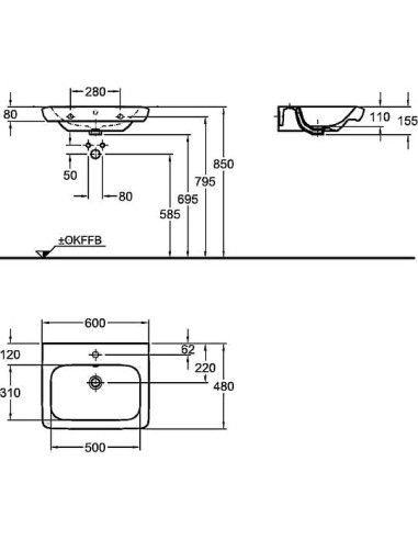 Keramag izlietne It! 121960