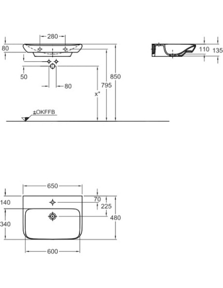 Keramag izlietne MyDay 125465