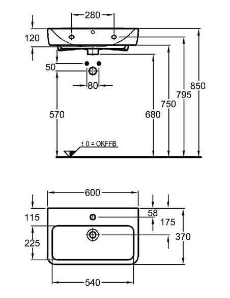 Keramag izlietne Renova Nr.1 Comprimo New 226160