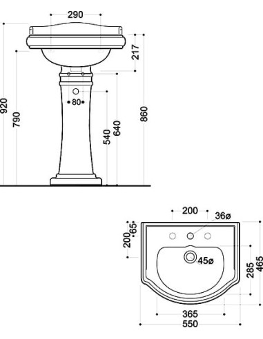 Kerasan izlietne Retro 104501 - 7