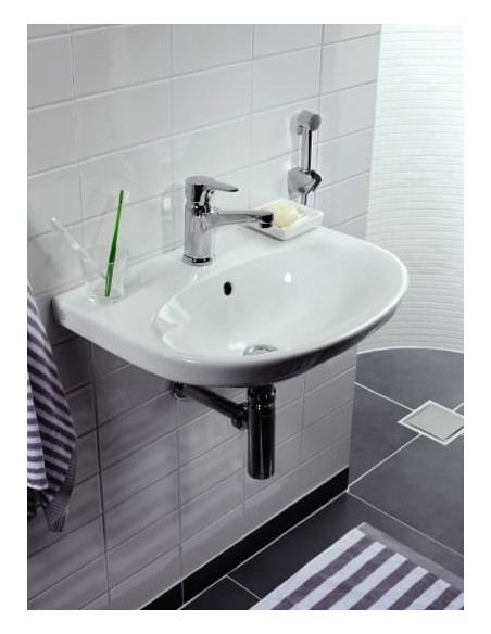 Vannas istabas izlietne Nautic 5560 montējama ar skrūvēm/kronšteiniem 60 cm