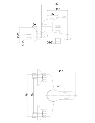 Vannas krāns bez komplekta MG-3220, URANS