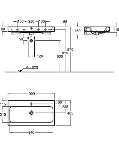 Keramag izlietne ICon 12409
