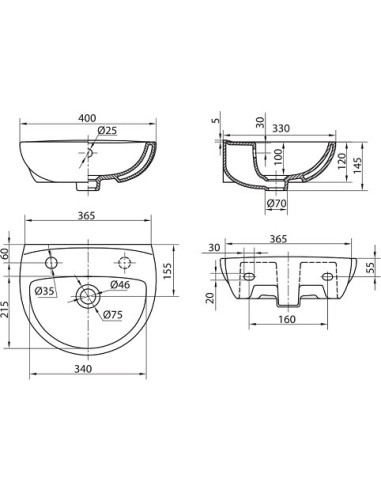 Kolo izlietne roku mazgāšanai Freja L72340000