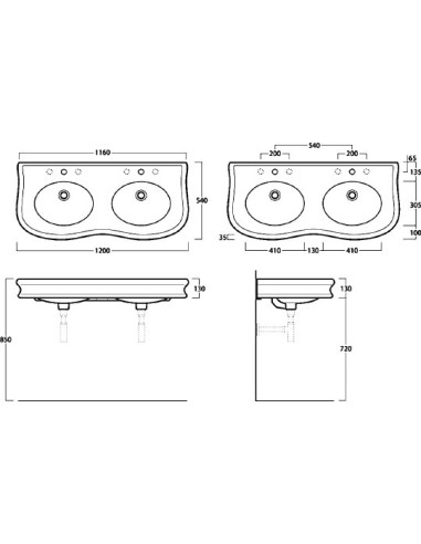 Simas izlietne Lante LA12