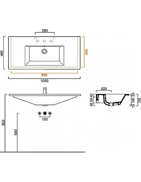 Catalano izlietne Star 105
