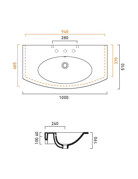 Catalano izlietne Velis 100