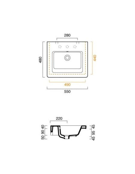 Catalano izlietne New Light 55