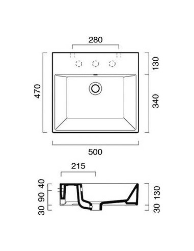 Catalano izlietne Premium 50