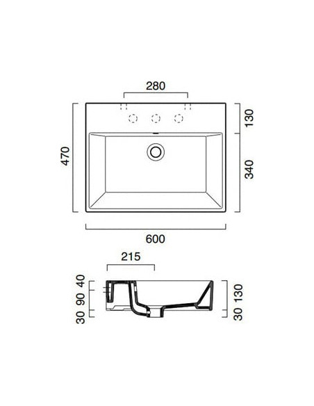 Catalano izlietne Premium 60
