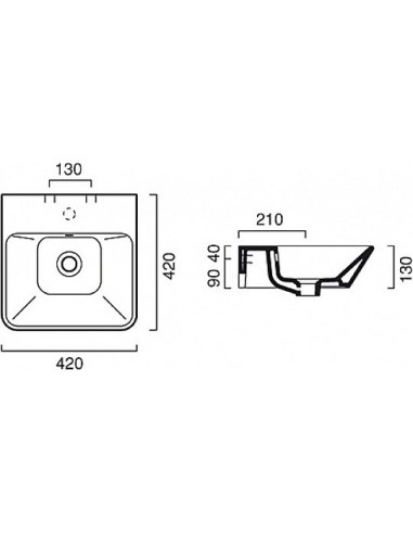 Catalano izlietne roku mazgāšanai Proiezioni 42