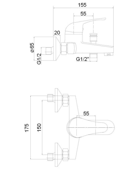 Vannas krāns bez komplekta MG-6220, URANS