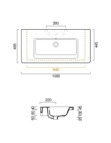 Catalano izlietne New Light 100